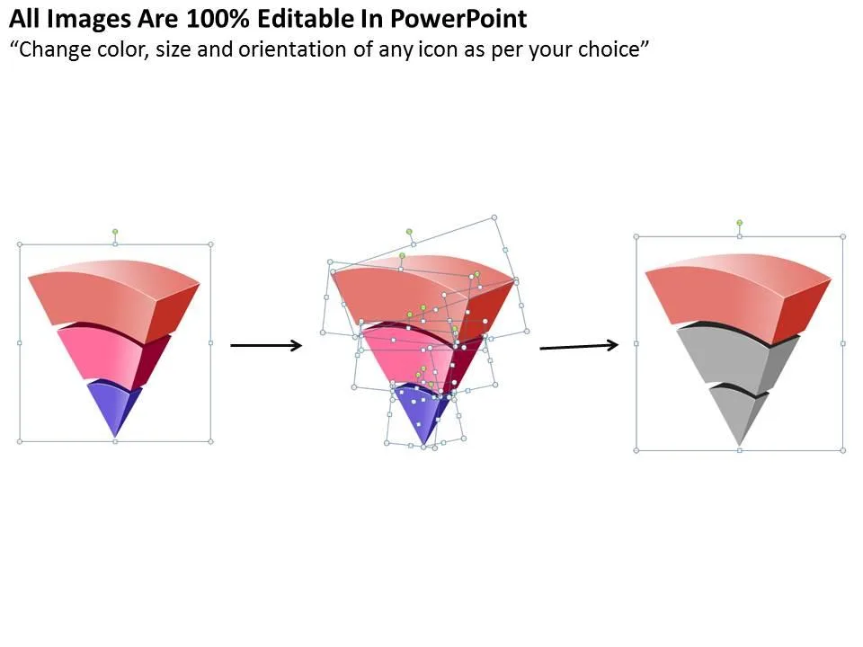 Inverted 3 Steps Pyramid Diagram Presentation Graphics Presentation Powerpoint Example
