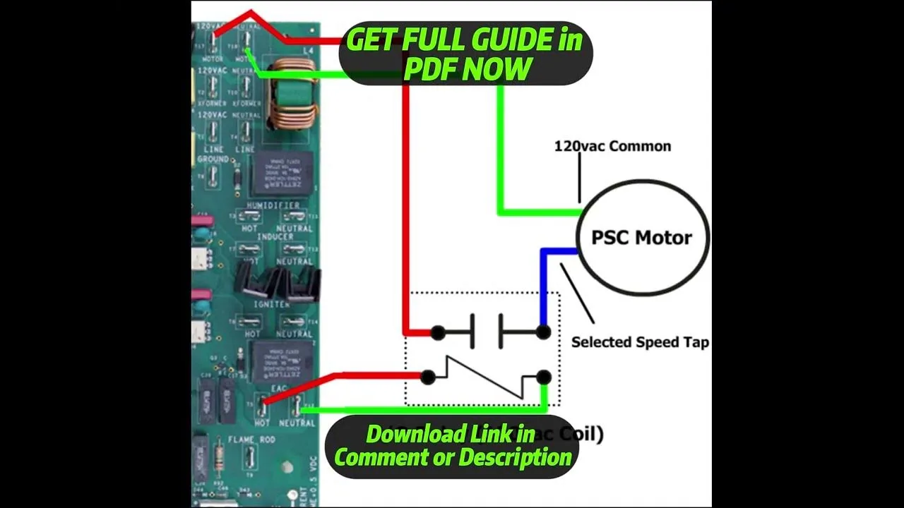 Ireing Diagram For Genteq Air Conditioner Fan Motor 3 Or 4 W