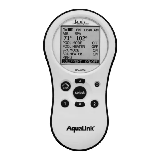 Jandy Aqualink Wiring Diagram