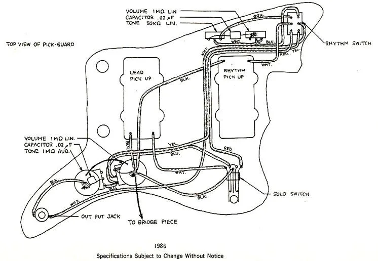 Jazzmaster Wiring Jazzmaster Wiring Diagram Fender American