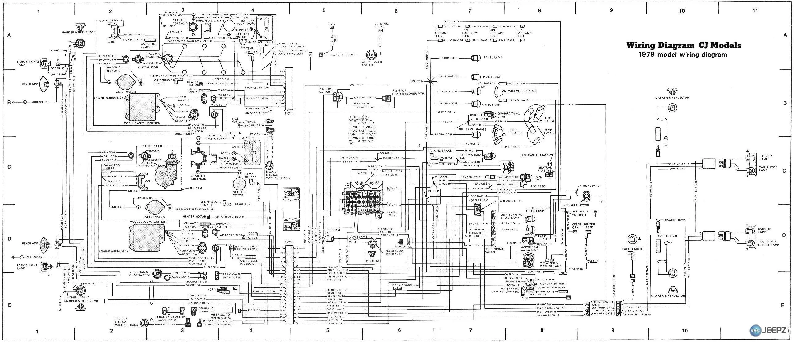 Jeep Cj7 Wiring Diagram 1986 Cj7 Wiring Diagram Diagram Of