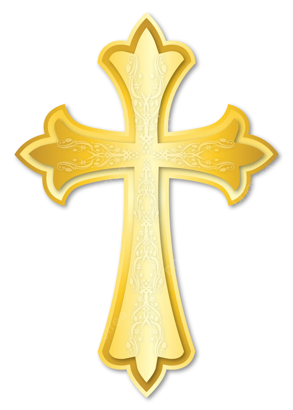 Jesus Christ Cross Vector Png Images Cross Jesus Christ Gold Floral Ornament Cross Jesus Png