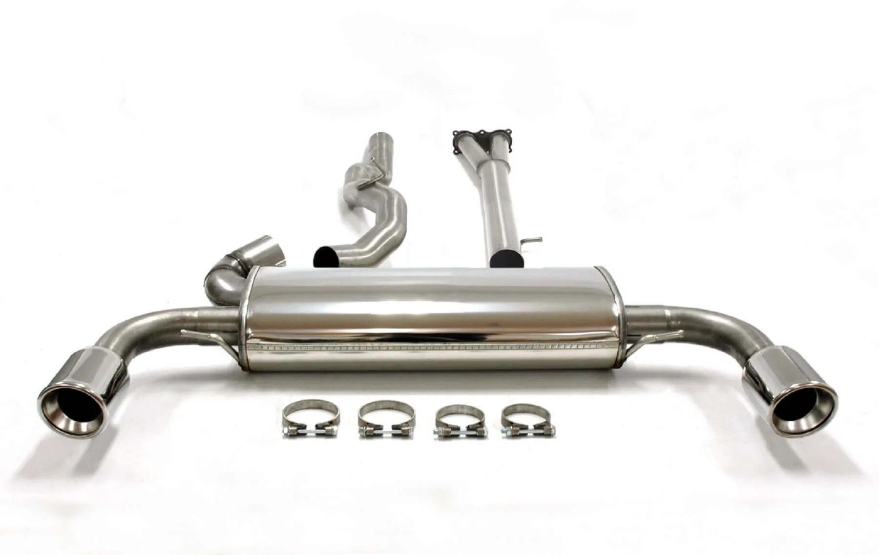 Jetex Performance Cat Back Exhaust Round 100Mm Tips For Volvo V60 S60 Ii Awd Turbo T6 Part Werx
