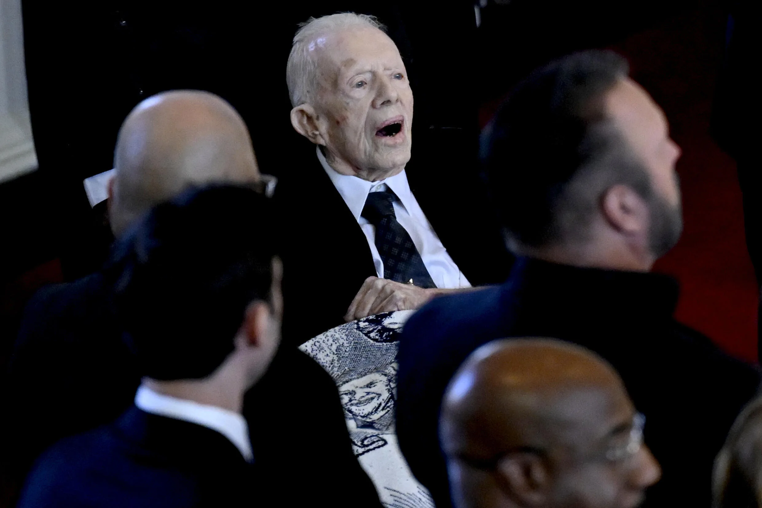 Jimmy Carter 99 Makes Rare Appearance With Presidents For Wife S Memorial