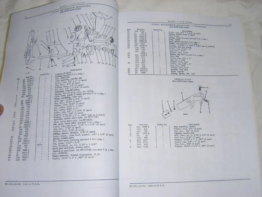 John Deere 214 Parts Diagram