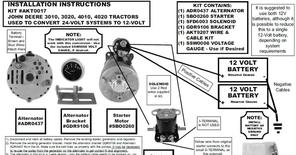 John Deere 3020 Alternator Wiring Schematic And Wirin