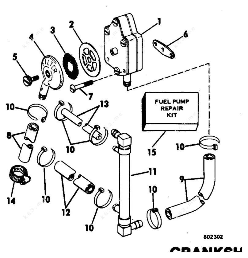 Johnson 1983 140 J140Txcte Fuel Pump Parts Catalog
