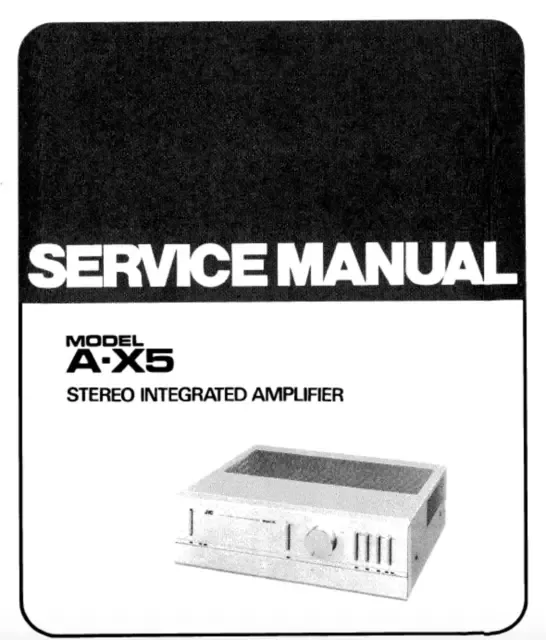 Jvc A X5 Schematic Diagram Service Manual Circuit Diagram Techniques 13 67 Picclick Uk