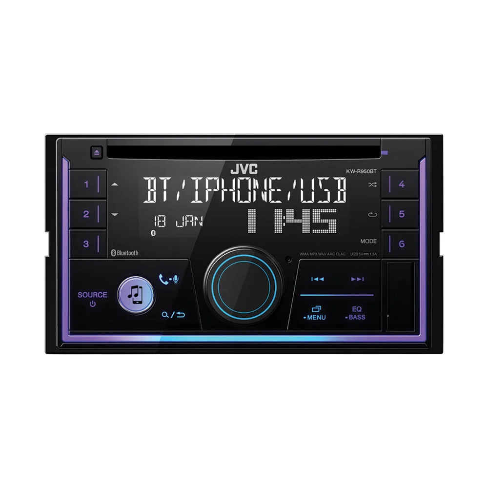 Jvc Kw R950Bt Double Din Head Unit Supercheap Auto