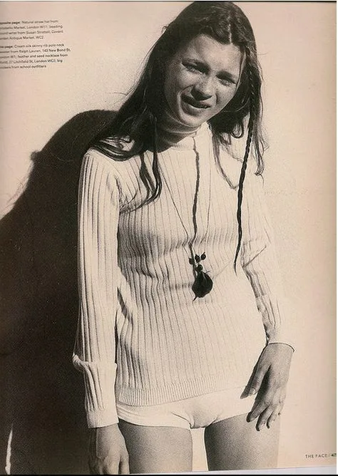 Kate Moss By Corinne Day In The Face 1990 With Images Kate Moss The Face Magazine Liberty