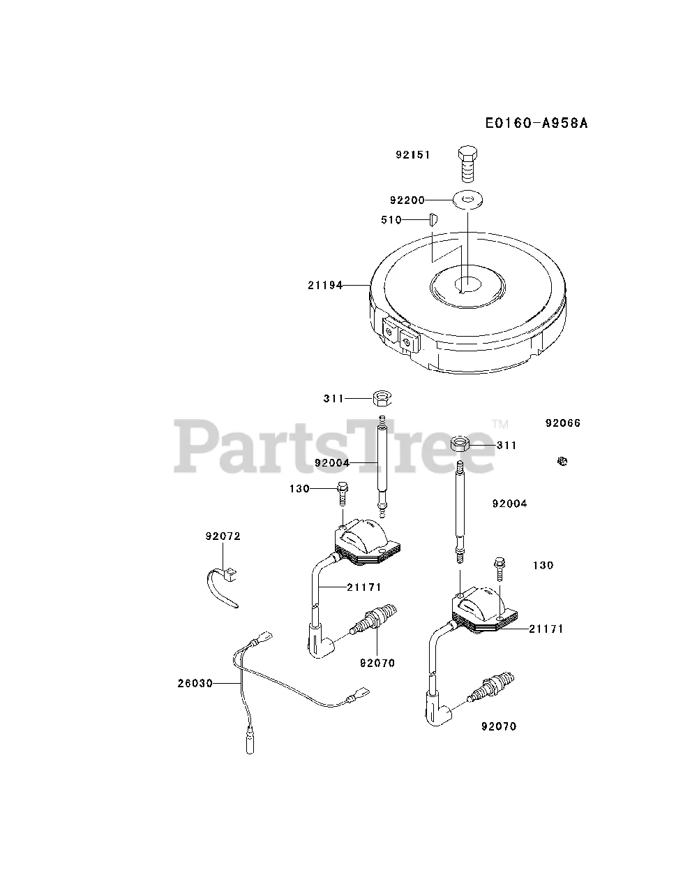 Kawasaki Fh500V Bs03 Kawasaki Engine Electric Equipment Parts Lookup With Diagrams Partstree