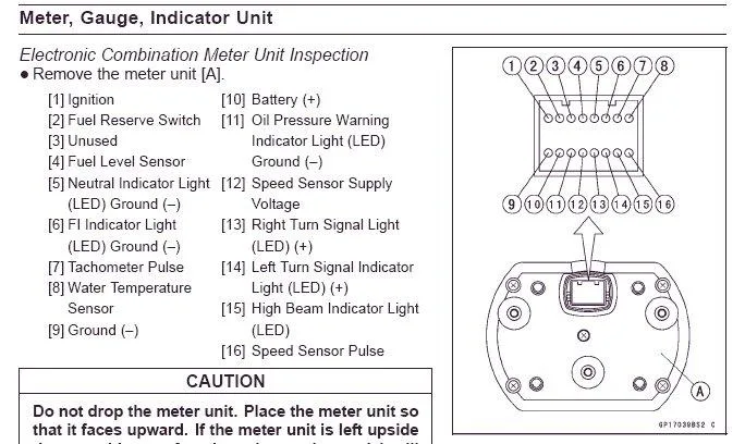 Kawasaki Zx 6R Zx 6Rr Zx 10R Z1000 Gauge Backlighting