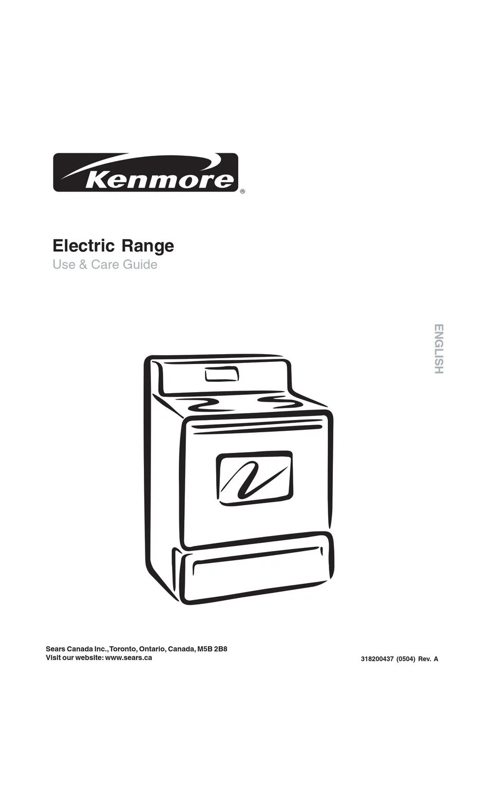 Kenmore Electric Stove Manual