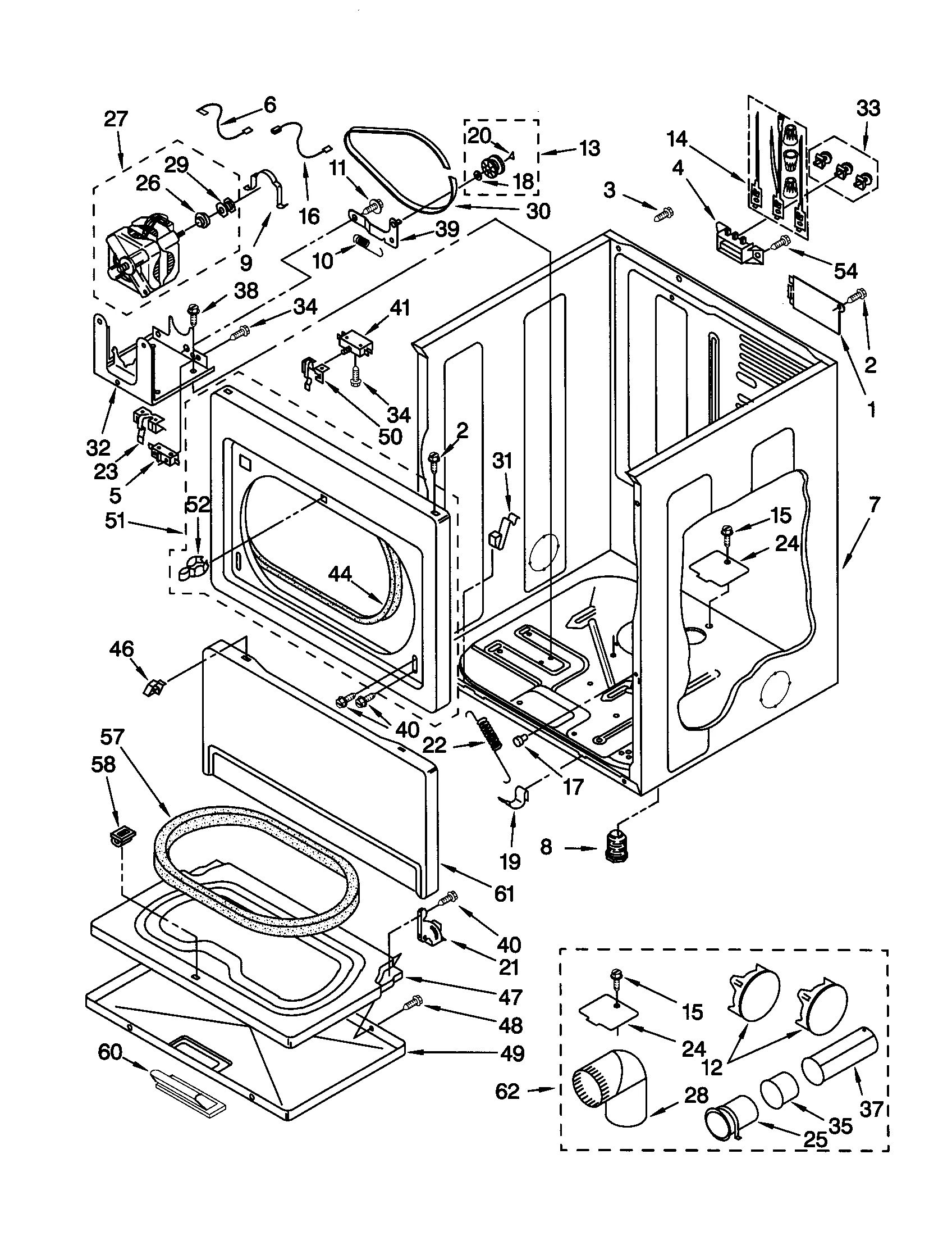 Kenmore Gas Dryer Schematic Diagram