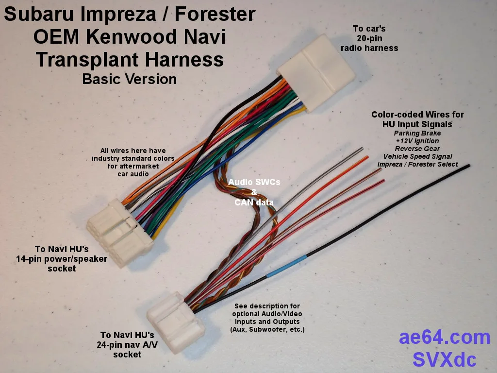 Kenwood Head Unit Wiring Diagram Wiring Harness Car Stereo