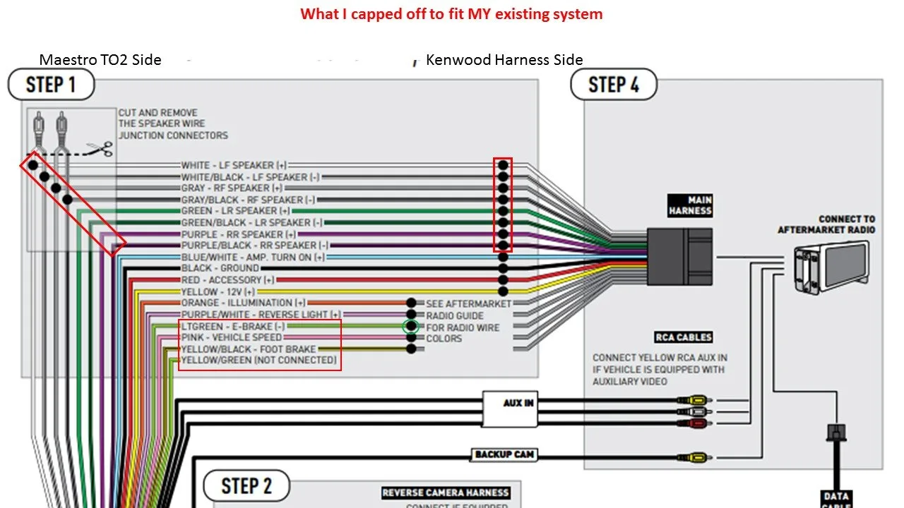 Kenwood Wiring Harness Diagram Colors
