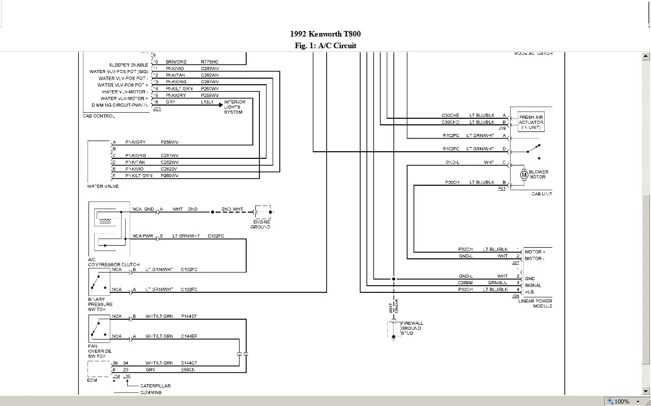Kenworth Engine Fan Wiring Diagram Wiring Diagram