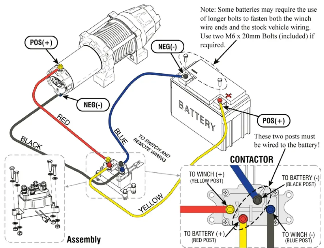 Kfi Products Atv Winch Alternate Wiring Diagram Instructions