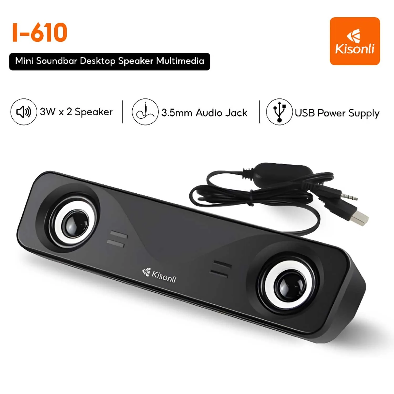 Kisonli I 610 Usb Home Theater System Soundbar Speaker
