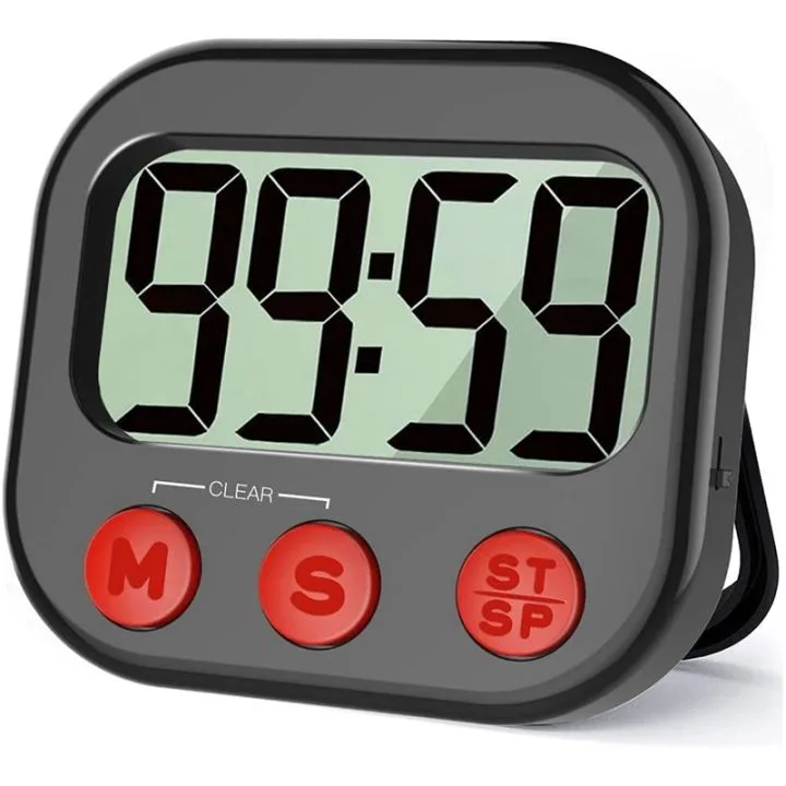 Kitchen Timer Digital Visual Timer Magnetic Clock Stopwatch Countdown Timer Large Lcd Screen