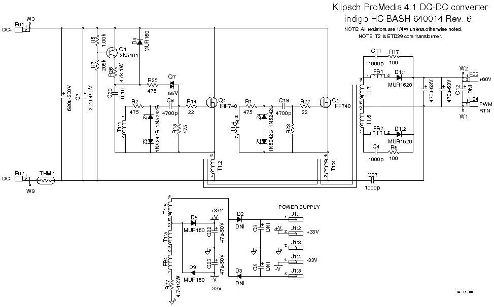 Klipsch Promedia 2 1 Schematic