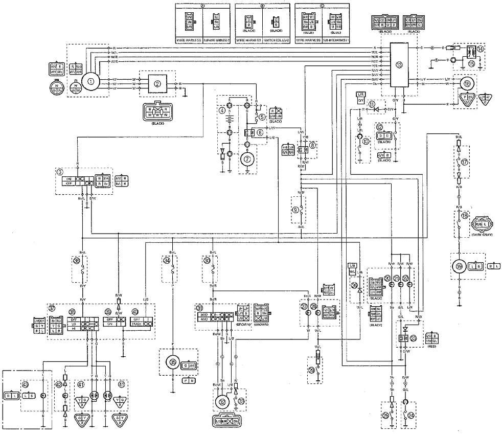 Kodiak Yfm400Fwa Atv 4Wd Wiring Diagrams Weeks Motorycle