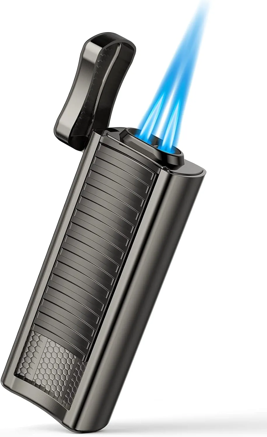 Kollea Torch Lighter Double Jet Flame Refillable Butane Lighter Windproof Pocket Lighter With