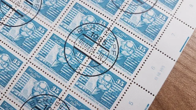 Kompletter Bogen 100 Briefmarken Karl Marx Stadt 35 Pfennig 2506 Ddr 1984 Eur 7 90