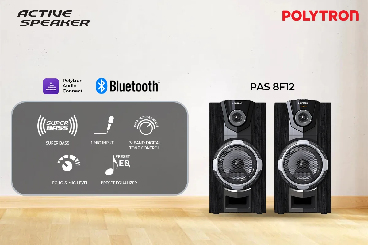 Kuat Tangguh Juga Harga Speaker Aktif Polytron 8 Inci Murah