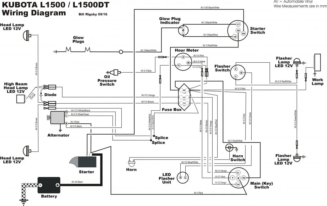 Kubota Alternator Wiring Diagram Database