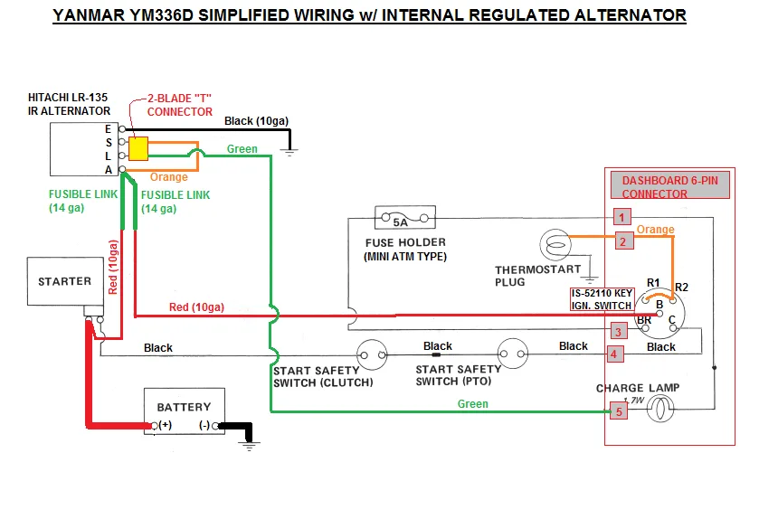Kubota Alternator Wiring Diagram Wiring Diagram And Schematic
