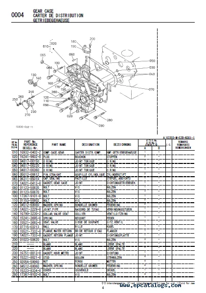Kubota V2203 E Engine Parts Diagram Kubota V1902 Parts Diagr