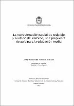 La Representación Social De Reciclaje Y Cuidado Del Entorno Una Propuesta De Aula Para La