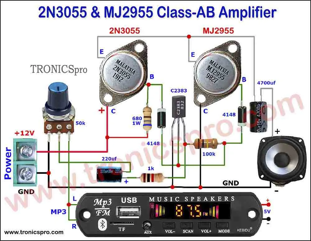 La4440 Stereo Amplifier Circuit Diagram Tronicspro