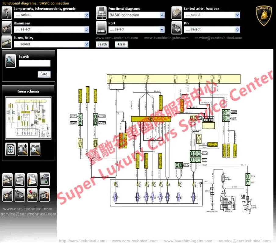 Lamborghini Gallardo Coupe Spyder Electrical Wiring Diagram Super Luxury Cars Service Center