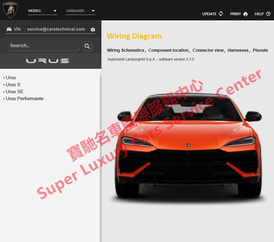 Lamborghini Urus Electrical Wiring Diagram Urus S Se Performante Circuit Diagram Automotive