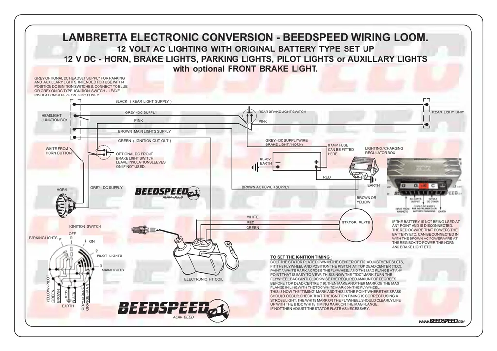 Lambretta Light Switch Wiring Diagram Lambretta Light Switch