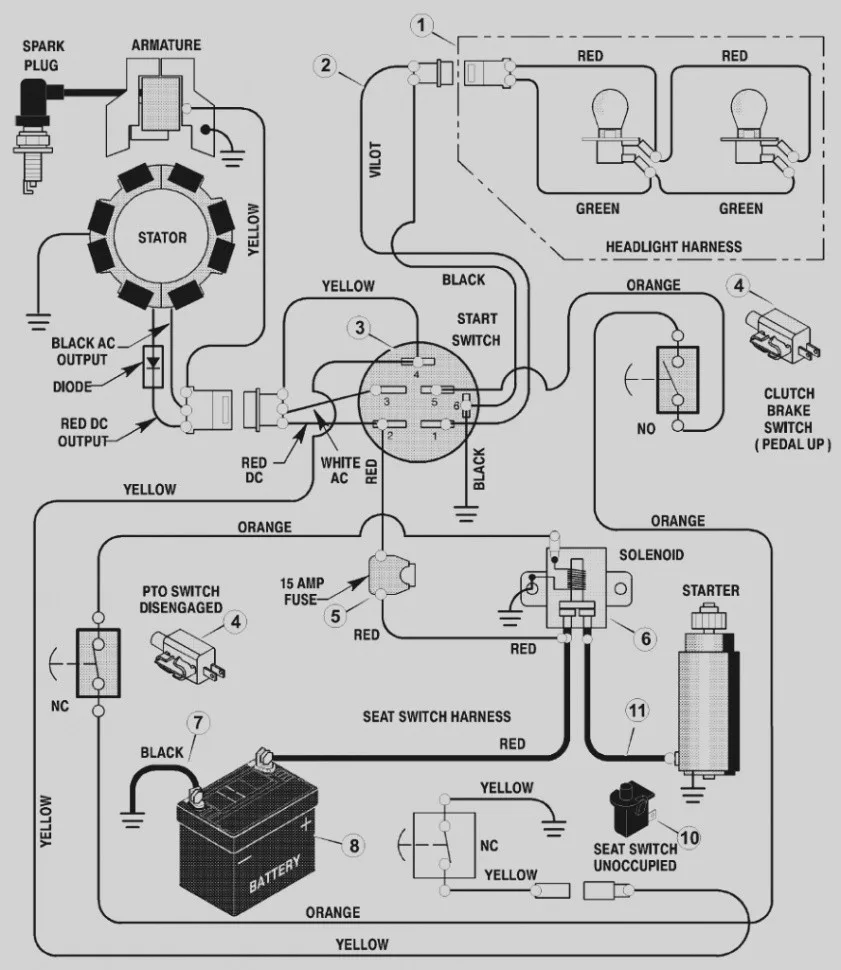 Lawn Mower Ignition Switch Wiring