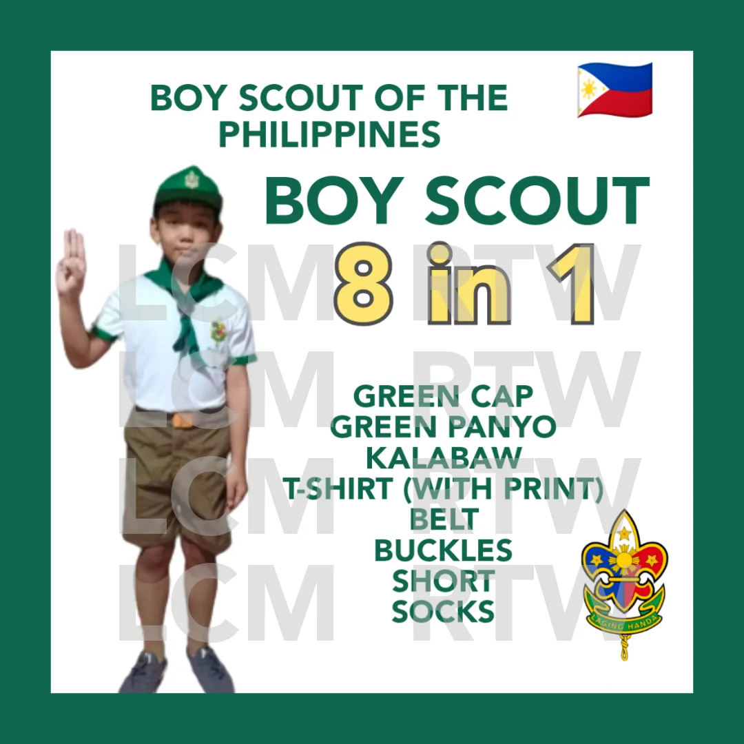 Lcm Boy Scout Set 8 In 1 Kids Uniform Lazada Ph