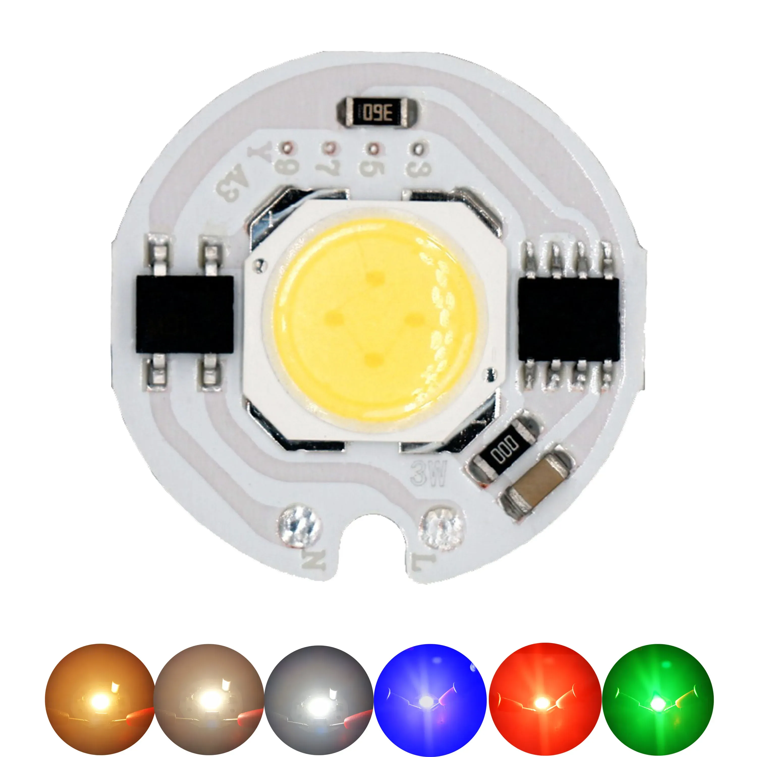 Led Cob Chip Smd Light Emitting Diode 3W 5W 7W 9W 15W Rgb Led Ac220V No Need Led Driver Smart Ic