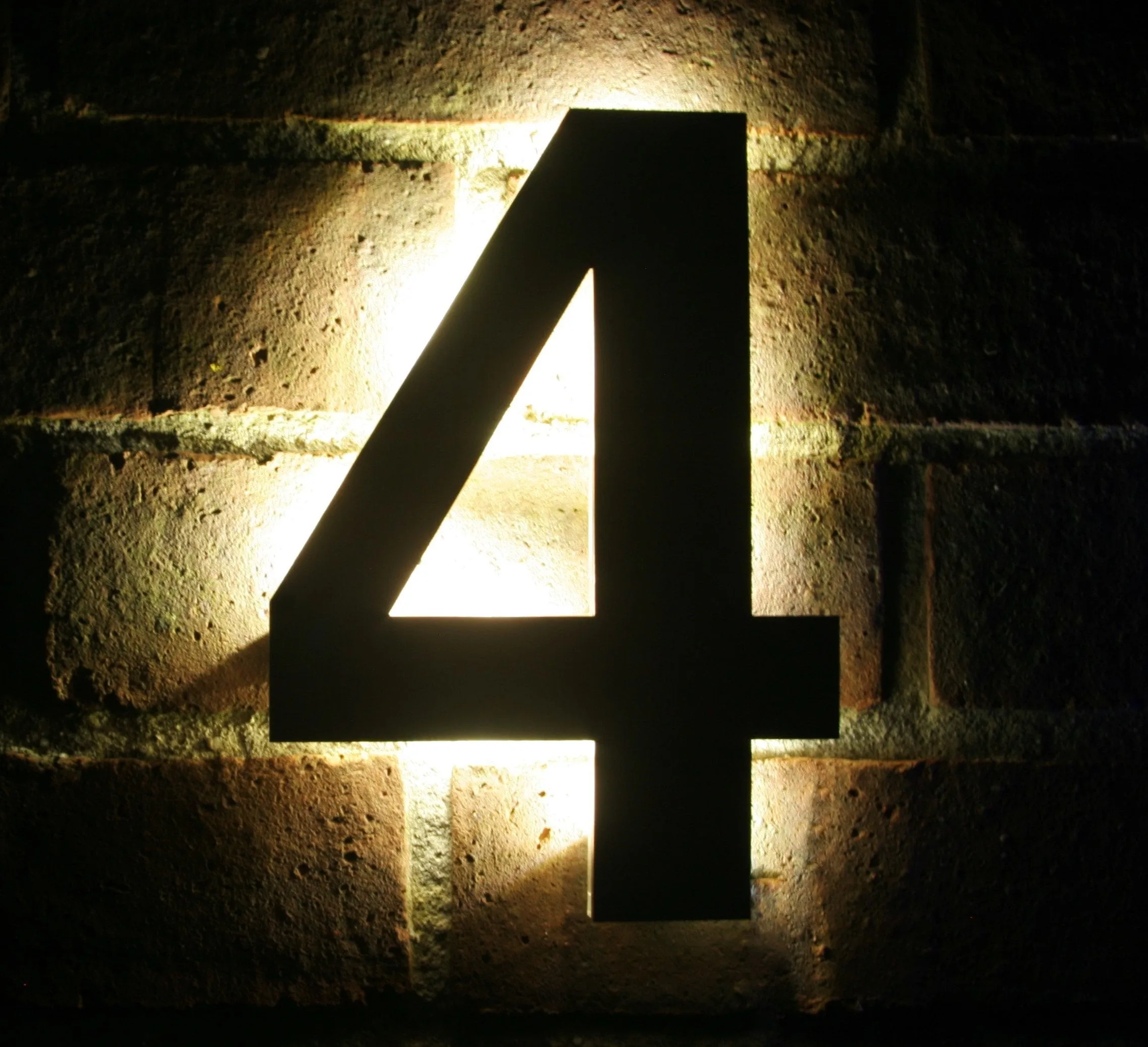 Led Illuminated House Numbers Light Up House Numbers Backlit Etsy Uk