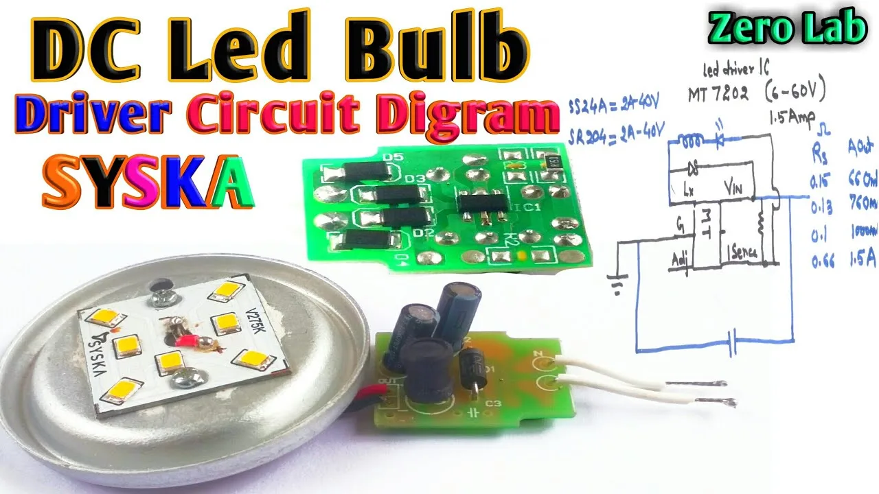 Led Light Bulb Circuit Voltages Diagram