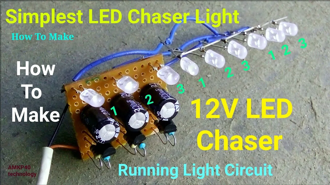 Led Light Circuit Diagram 12V