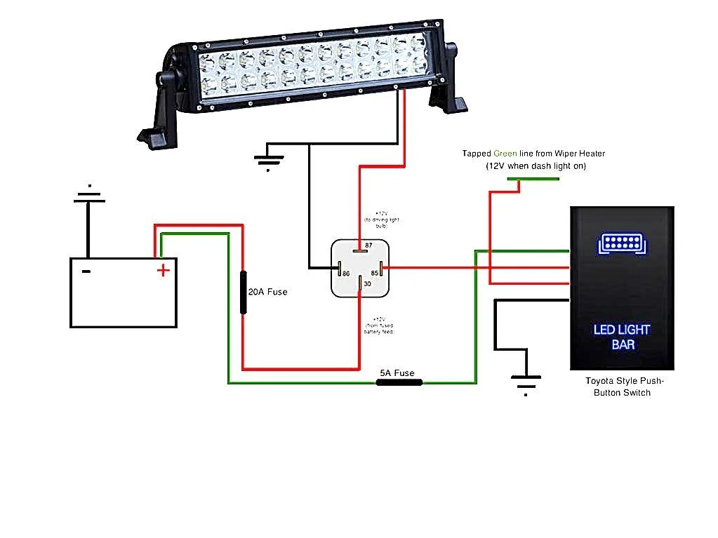 Led Light Wiring Diagram With Switch