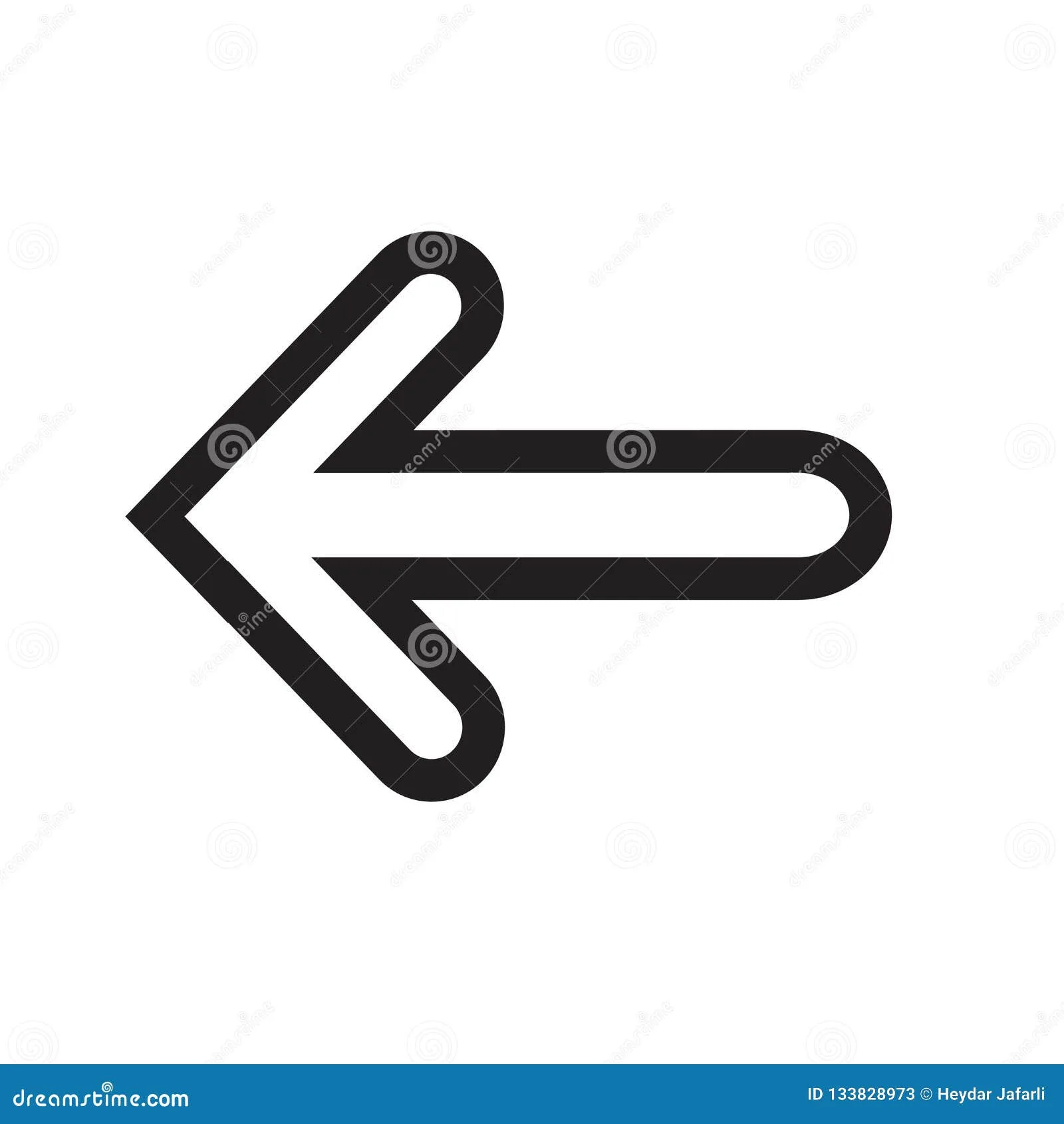 Left Arrow Icon Vector Sign And Symbol Isolated On White Background Left Arrow Logo Concept
