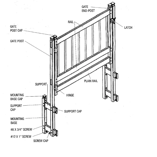 Leisure Living Above Ground Pool Fence Instruction Manual