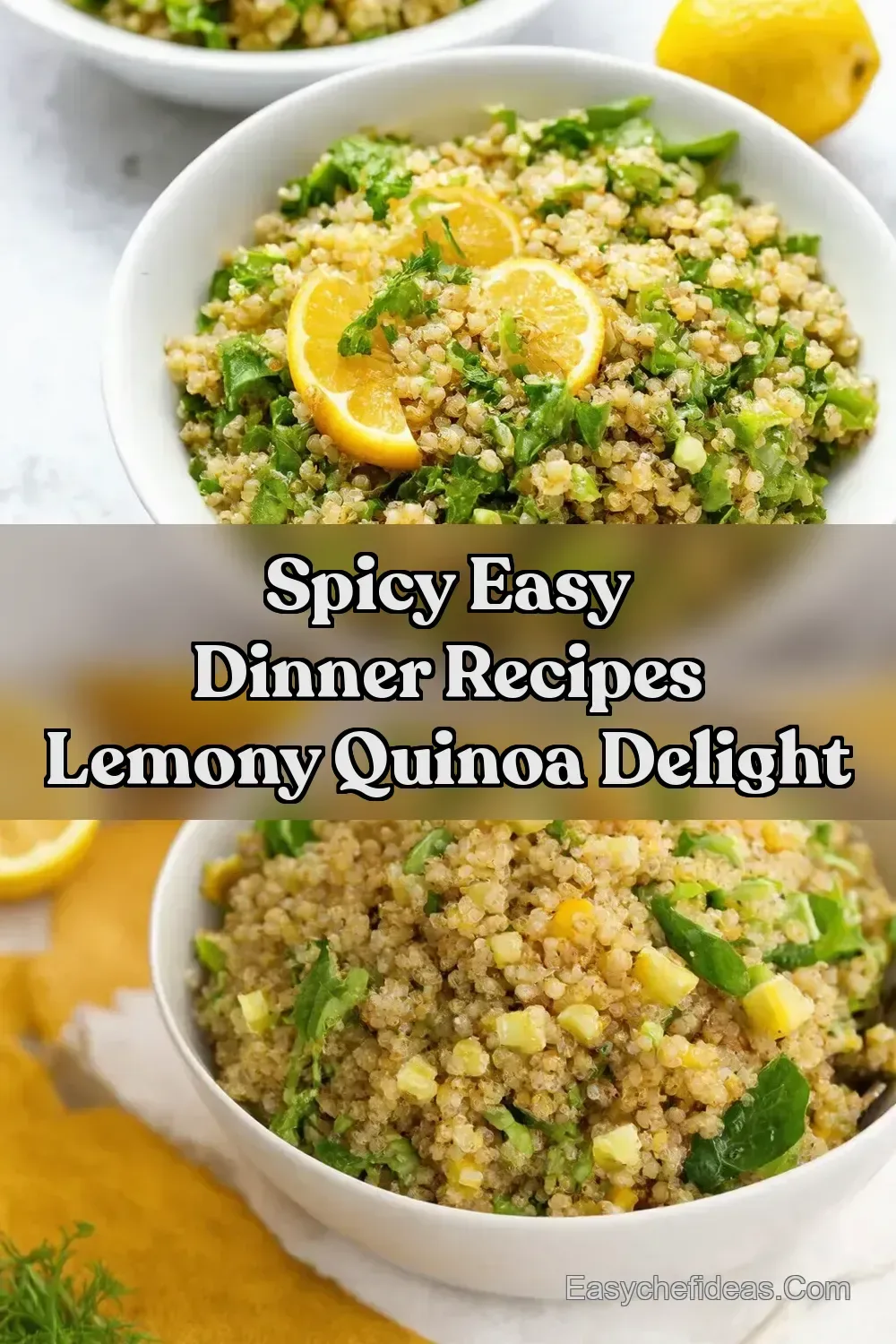Lemony Quinoa Salad Easy Recipes For Lunch At Home Easy