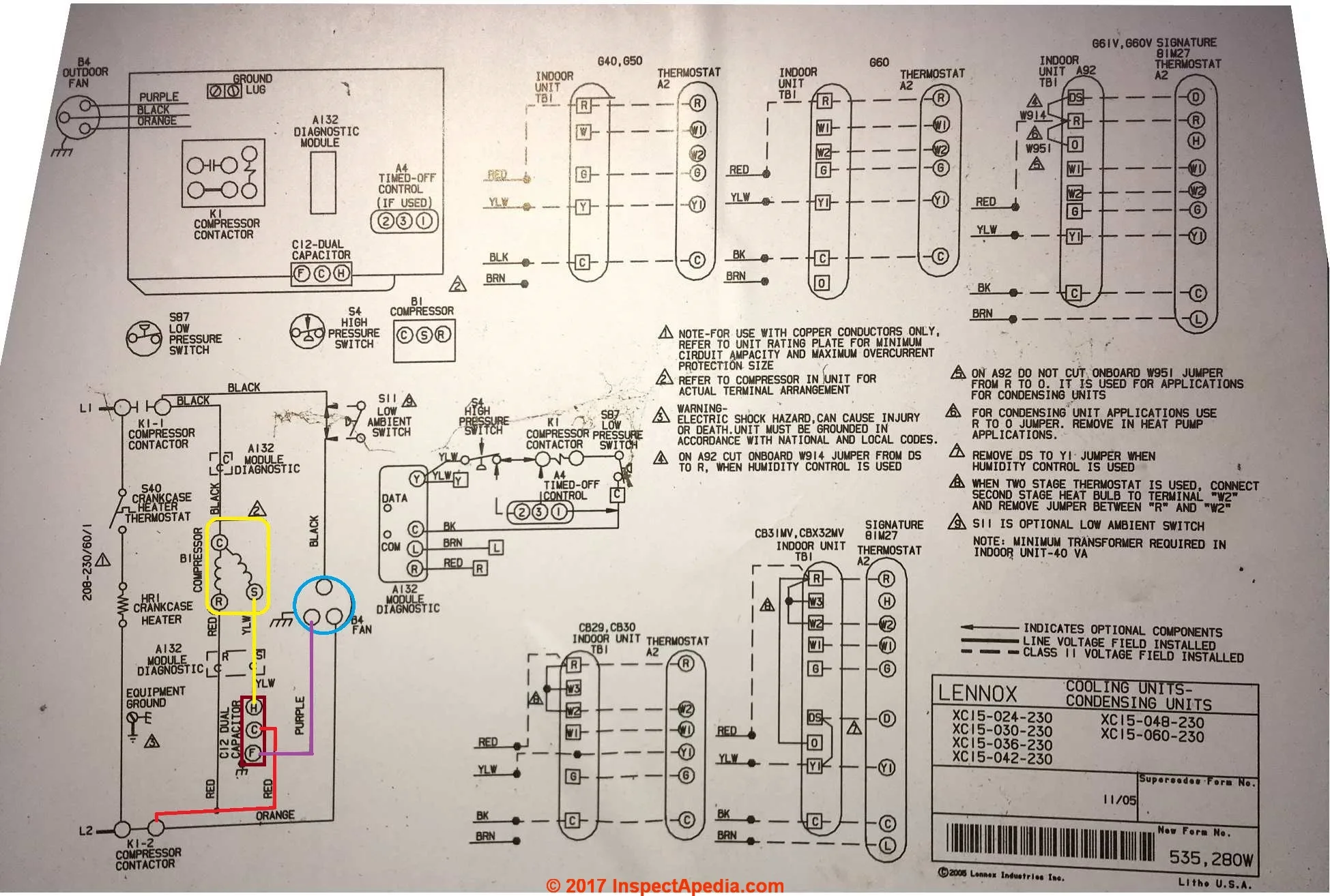 Lennox Condenser Fan Motor Wiring Diagram