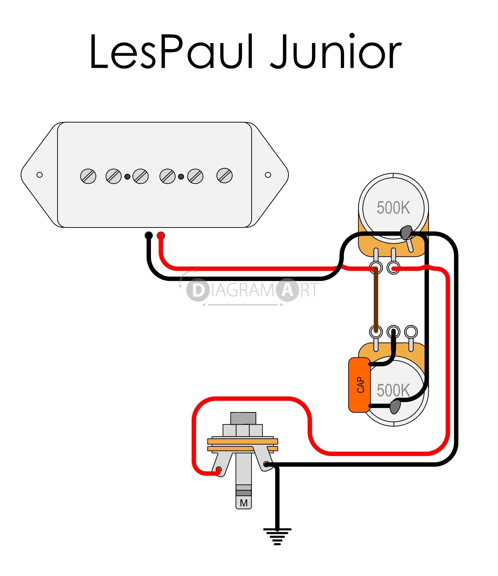 Les Paul Junior 50S Wiring Diagram