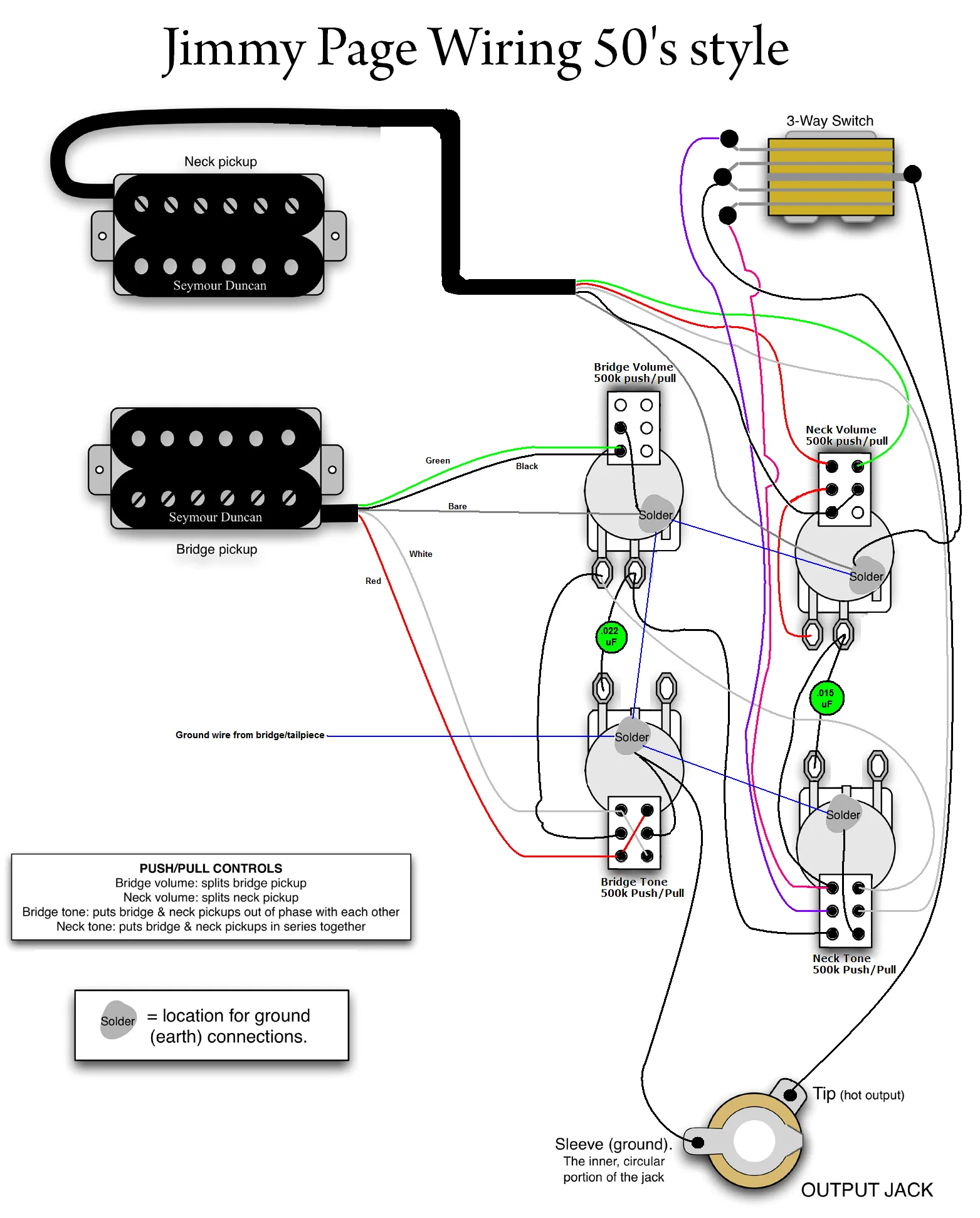 Les Paul Schematic Les Paul Wiring Diagram